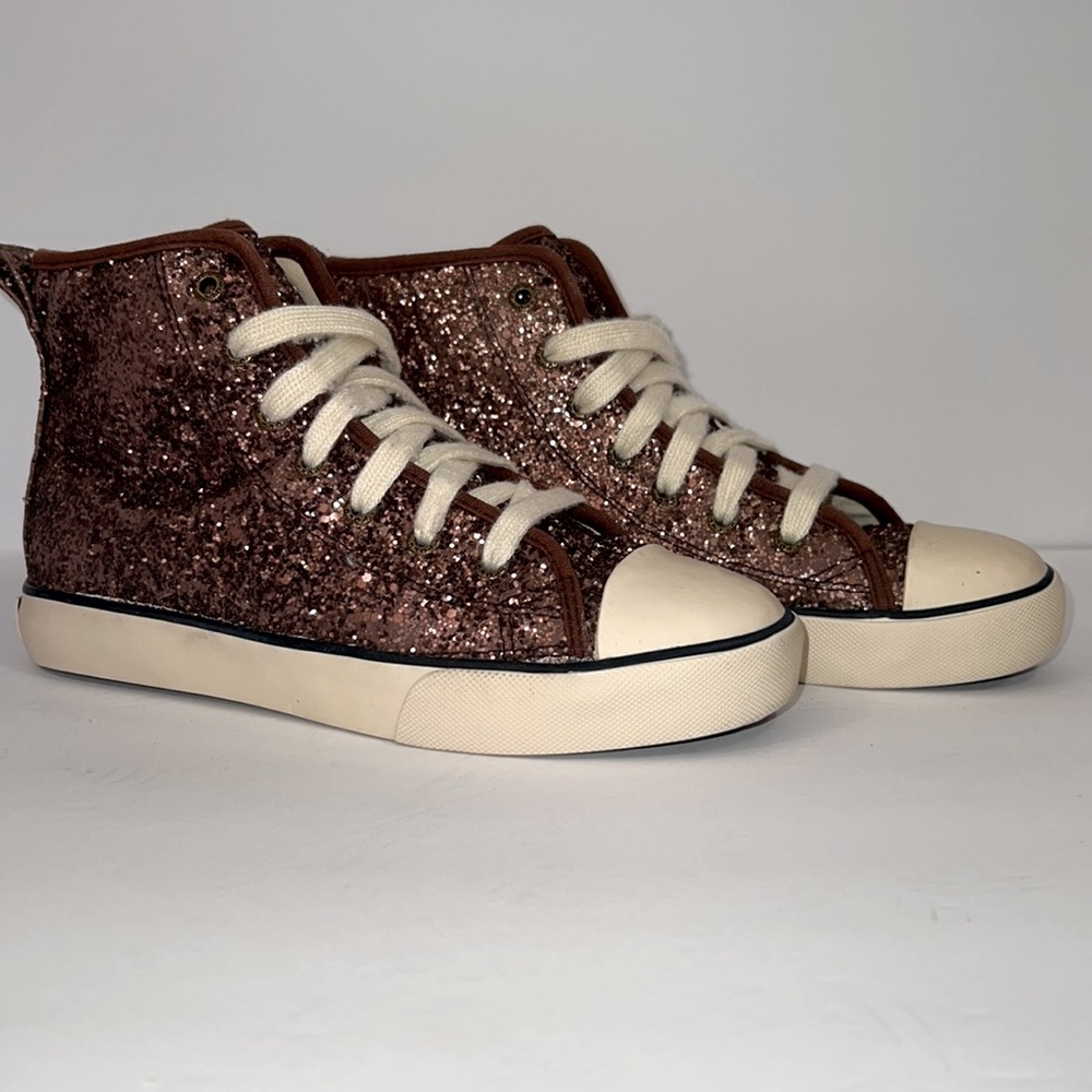 Polo Ralph Lauren Glitter High Top Tennis Shoes